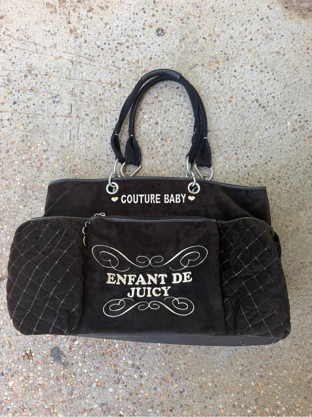 Vintage juicy couture diaper bag